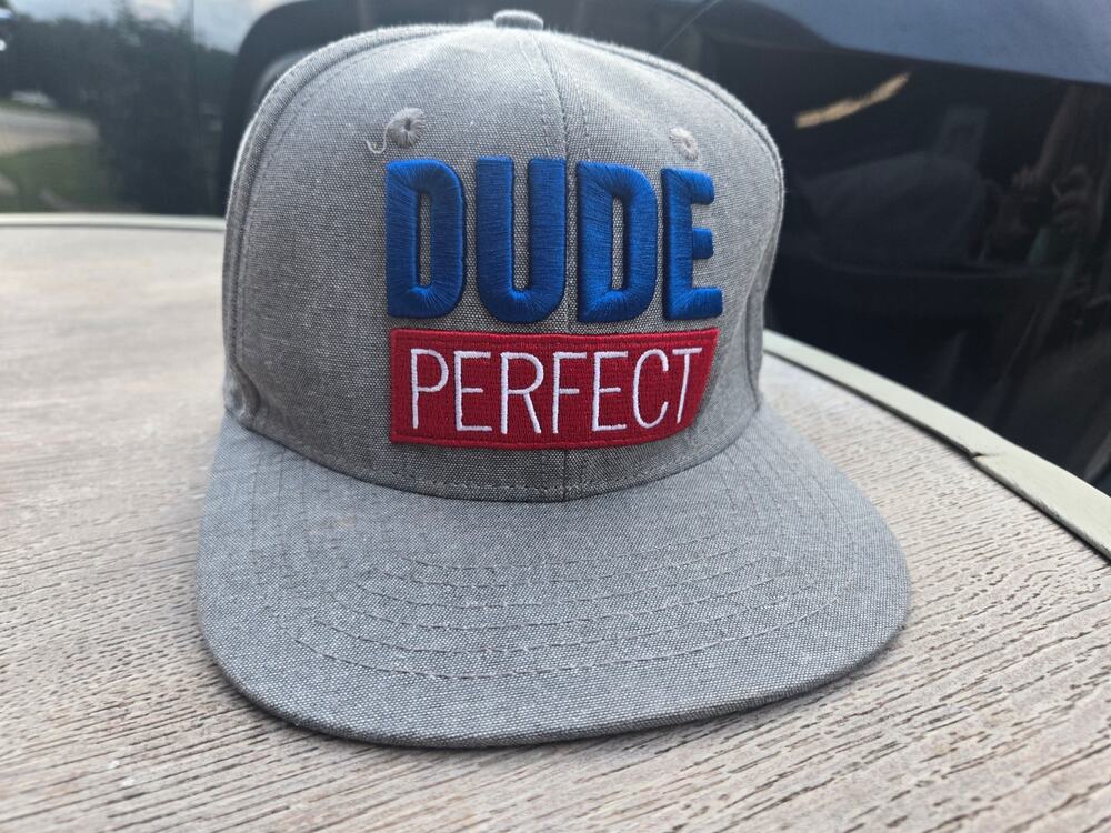 Dude Perfect 2022 Tour Snapback Hat Gray Baseball Cap NWOT